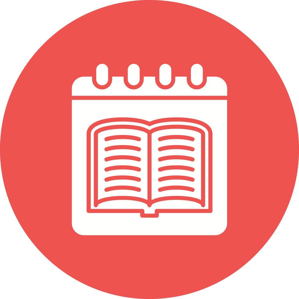 Library Calendar Glyph Circle Icon 16035322 Vector Art at Vecteezy
