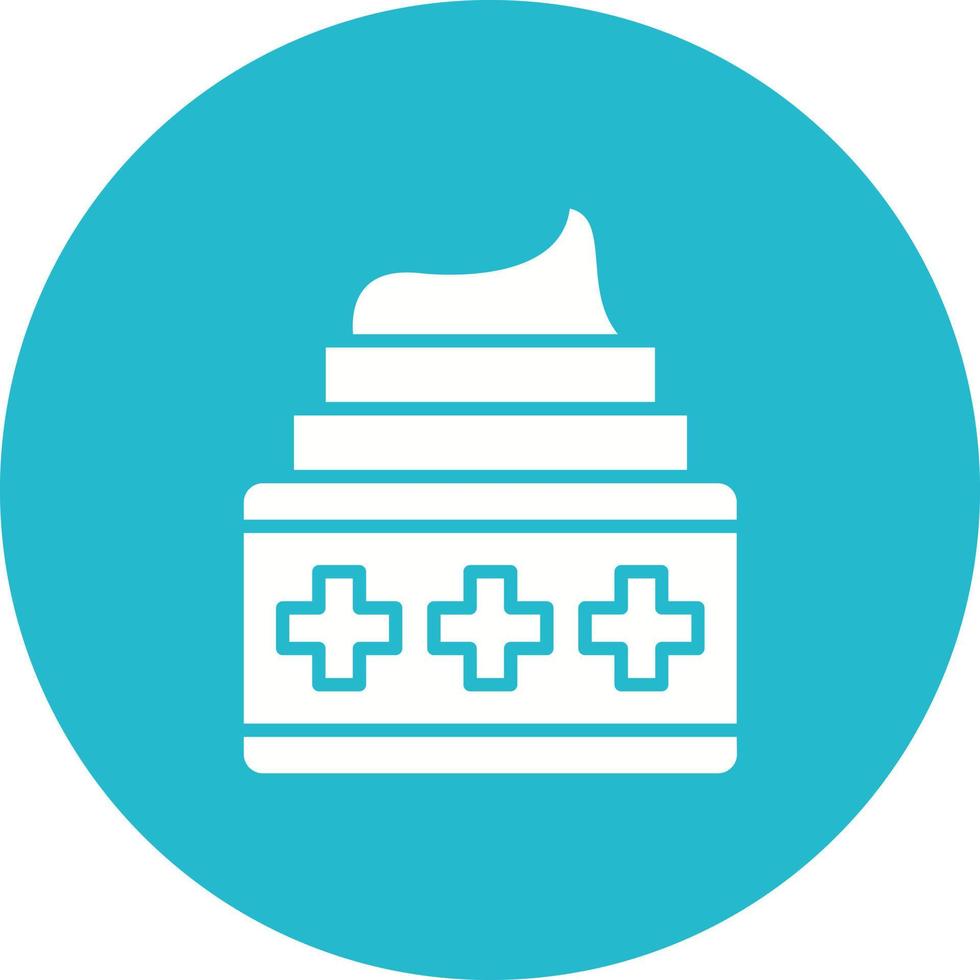 Pomade Glyph Circle Icon vector