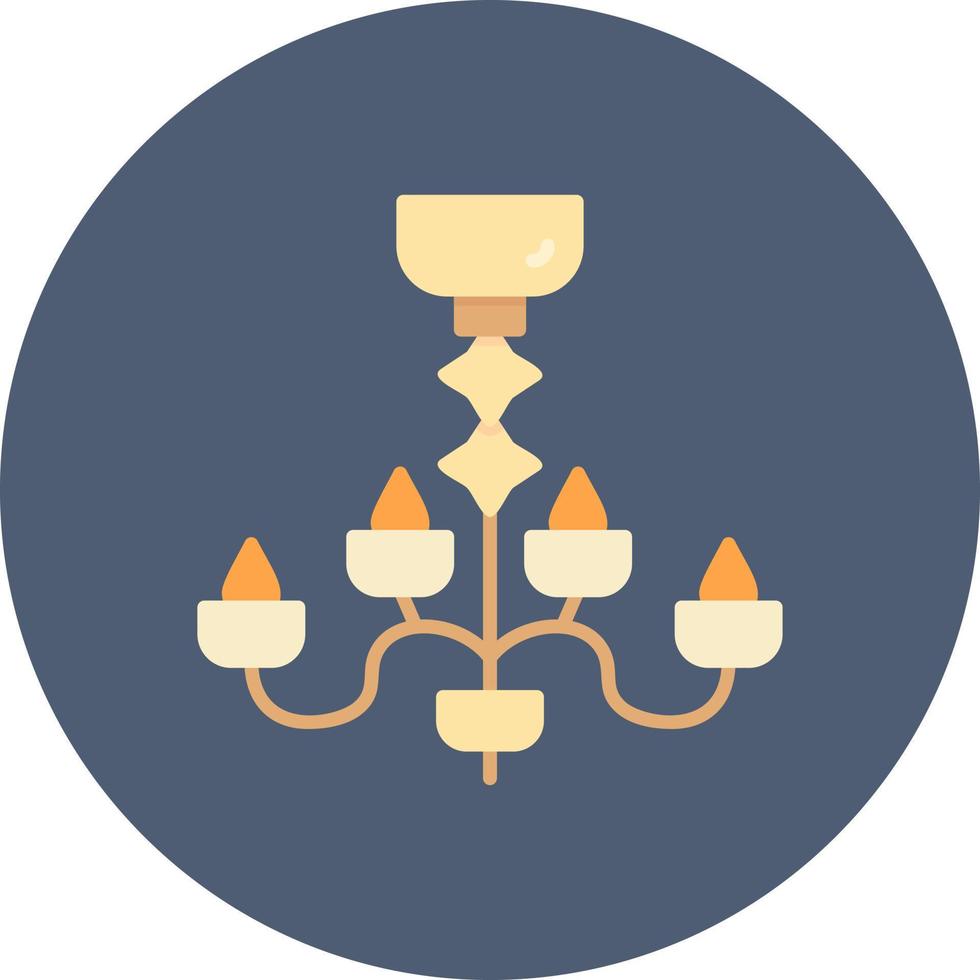 Chandelier Creative Icon Design vector