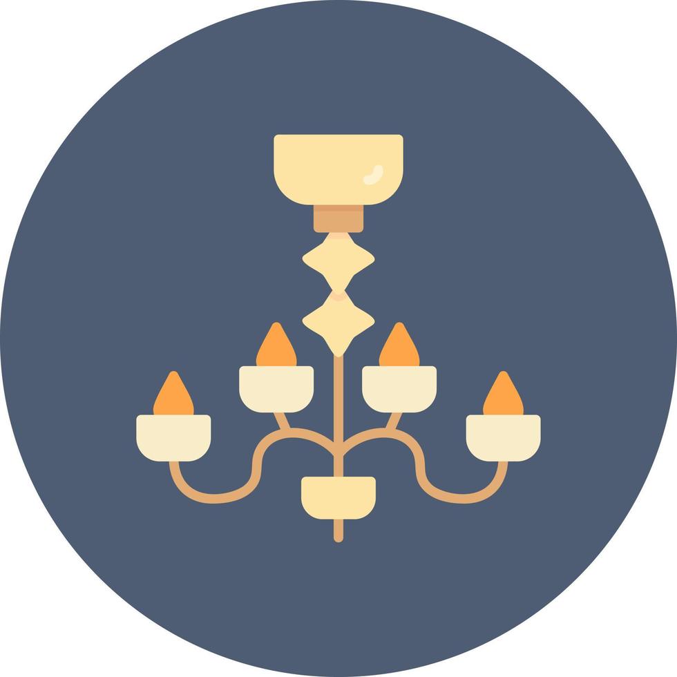 Chandelier Creative Icon Design vector