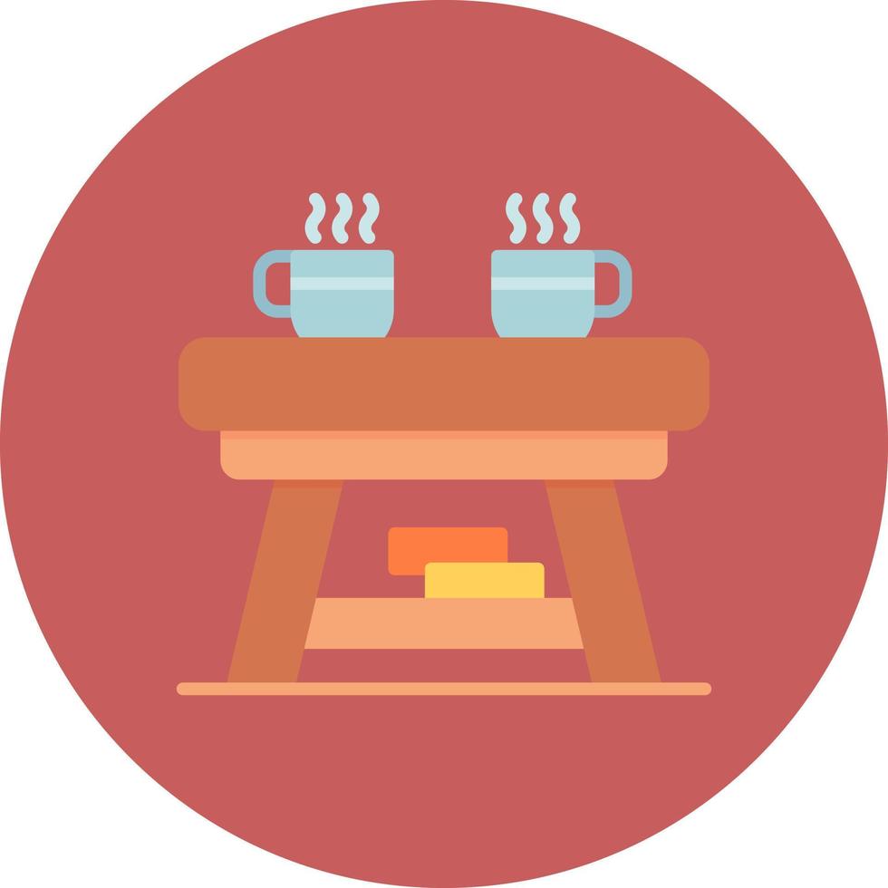 Coffee Table Creative Icon Design vector