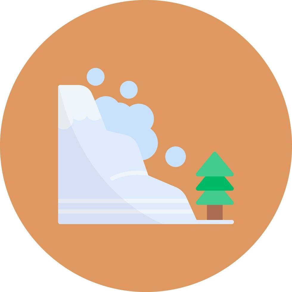 diseño de icono creativo de avalancha vector