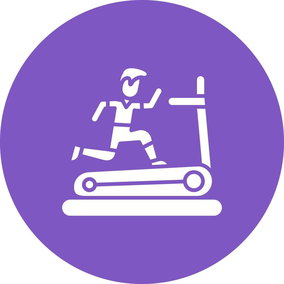 Exercise Glyph Circle Icon vector