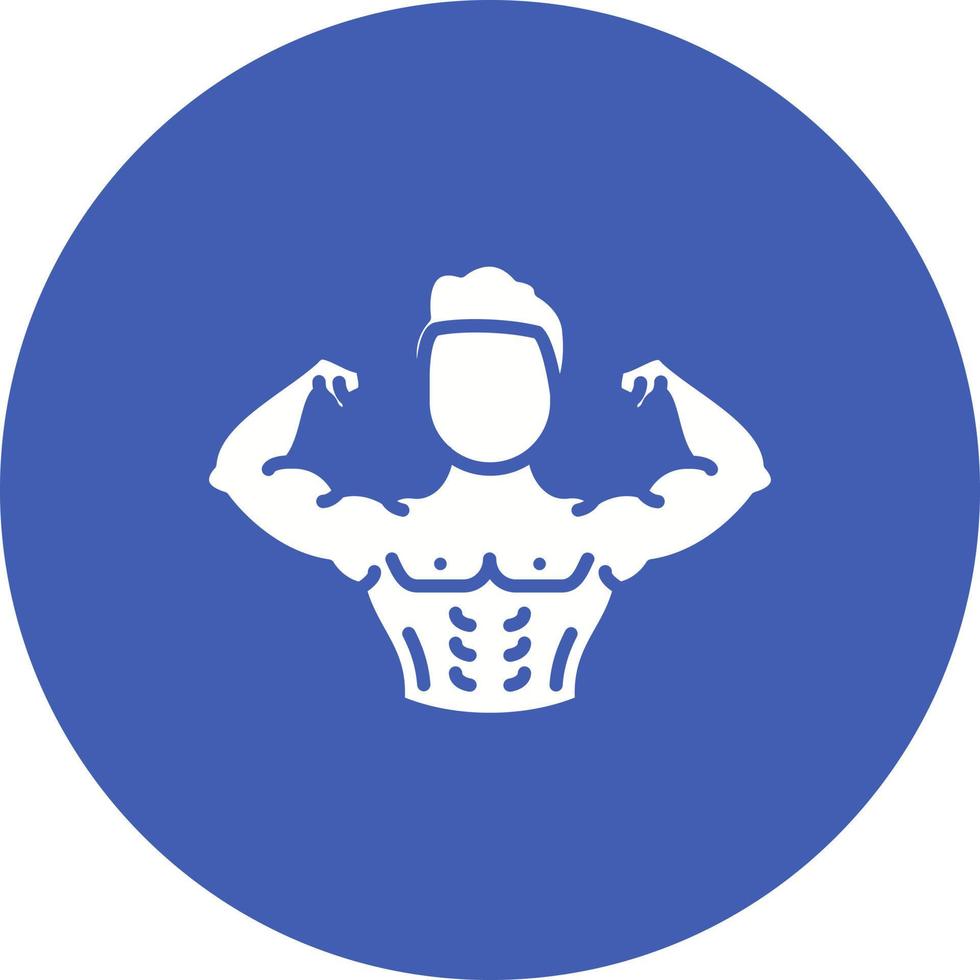 Fitness Glyph Circle Icon vector