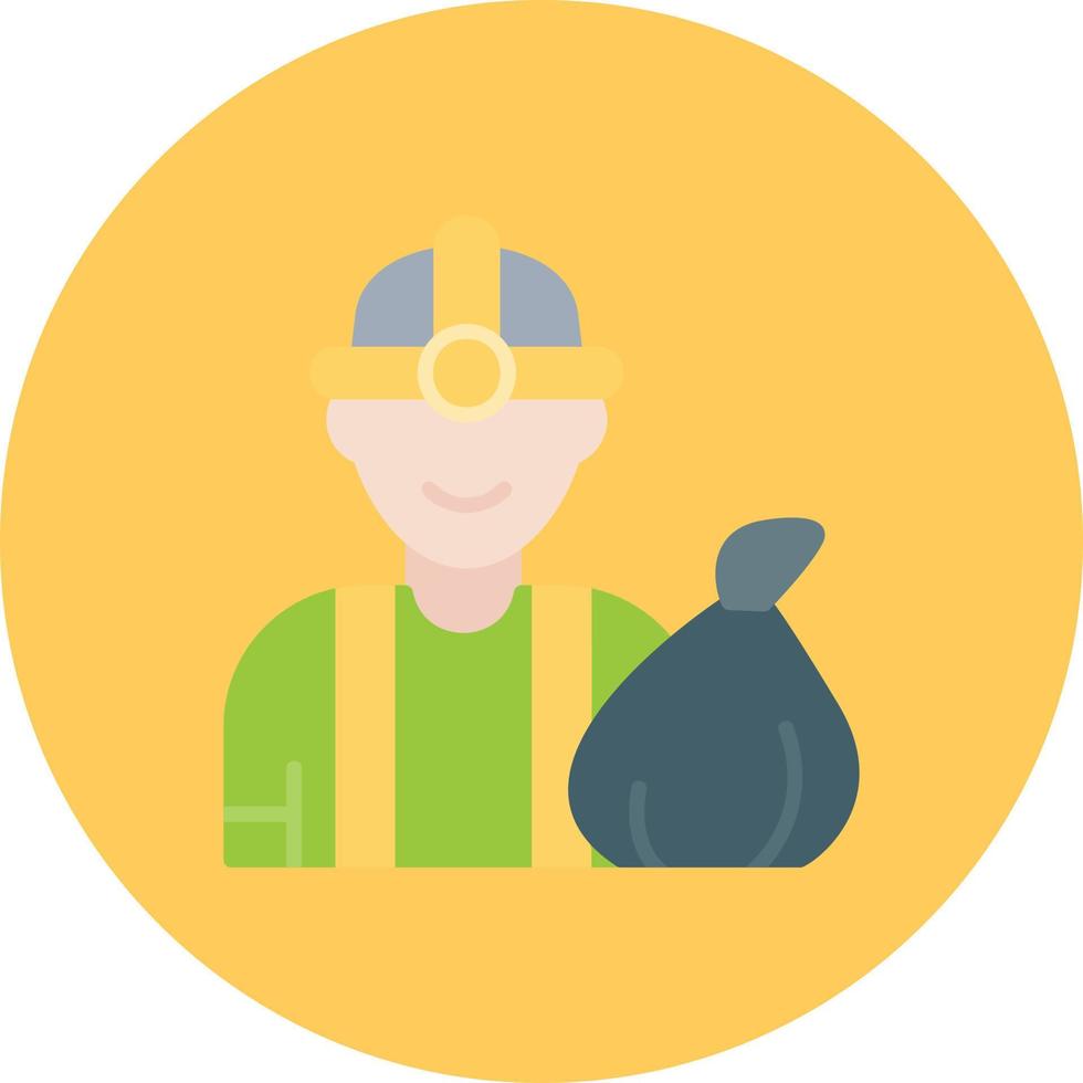 Trash Collector Creative Icon Design vector