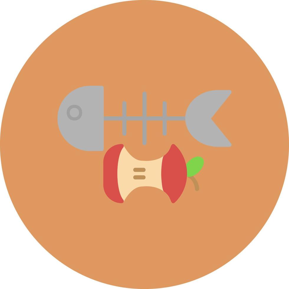 Food Waste Creative Icon Design vector