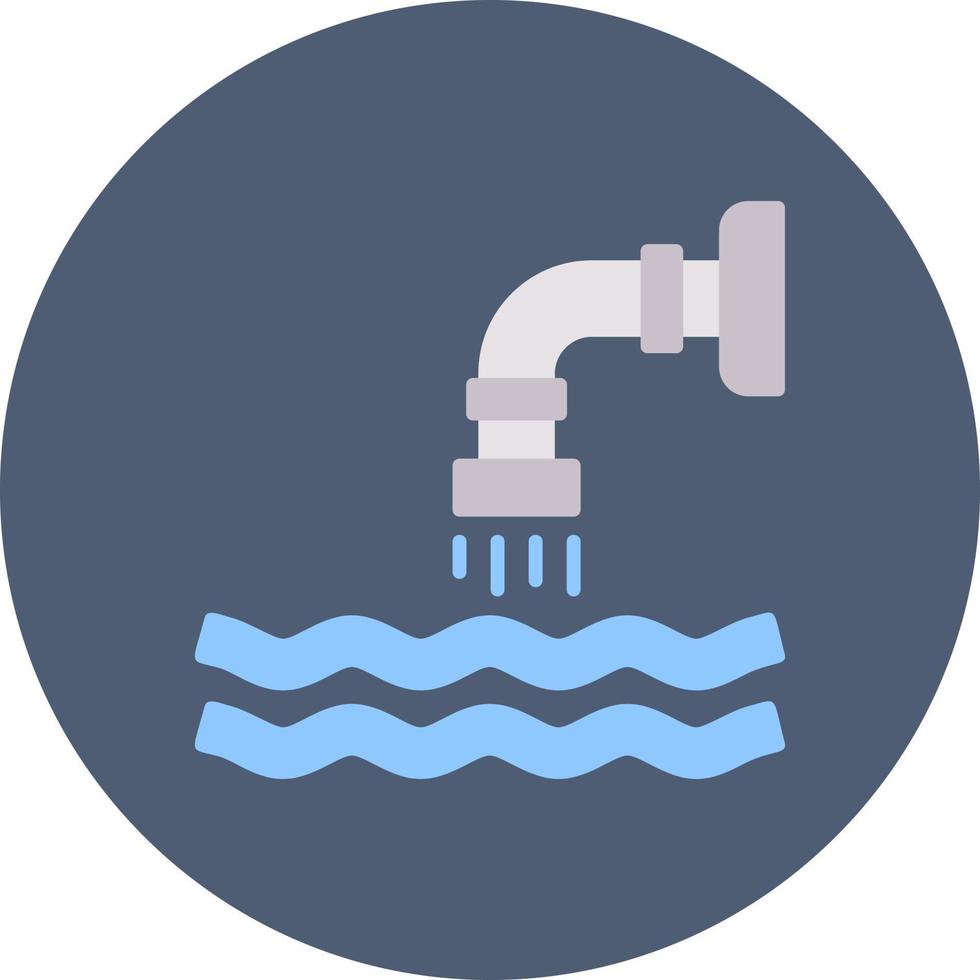 Waste Water Creative Icon Design vector