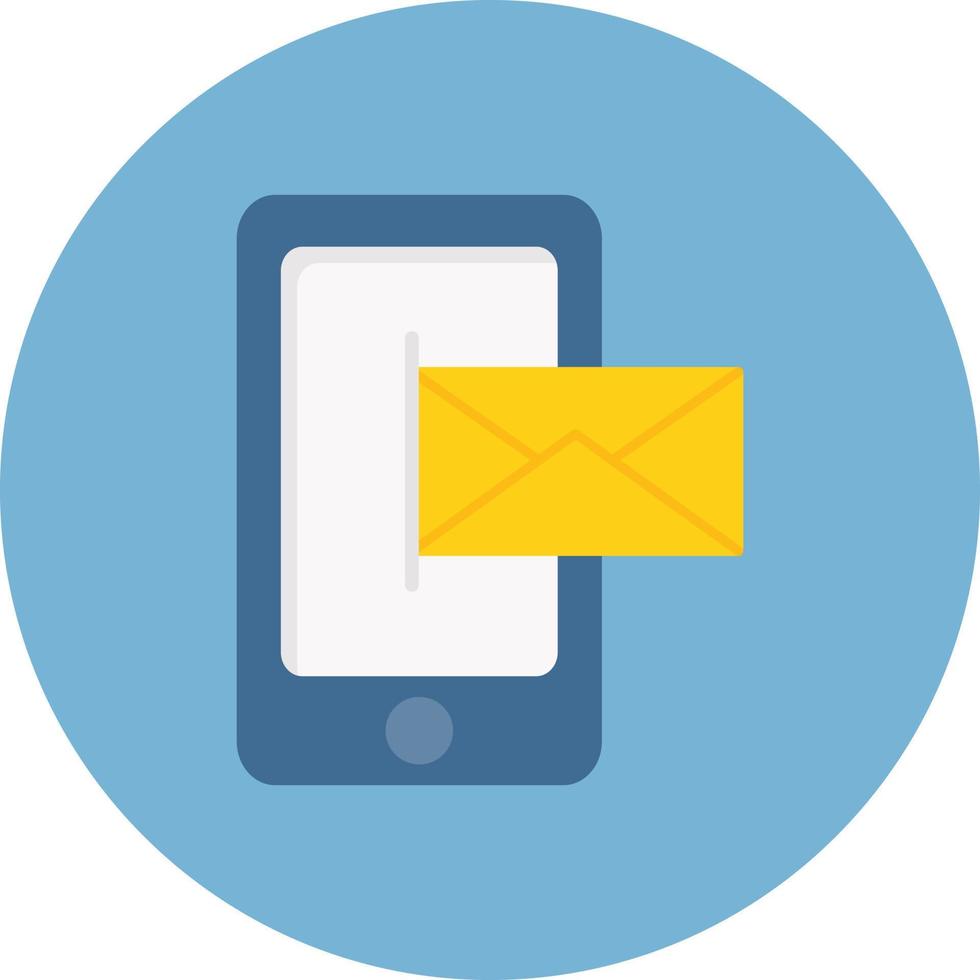Mobile Email Creative Icon Design vector