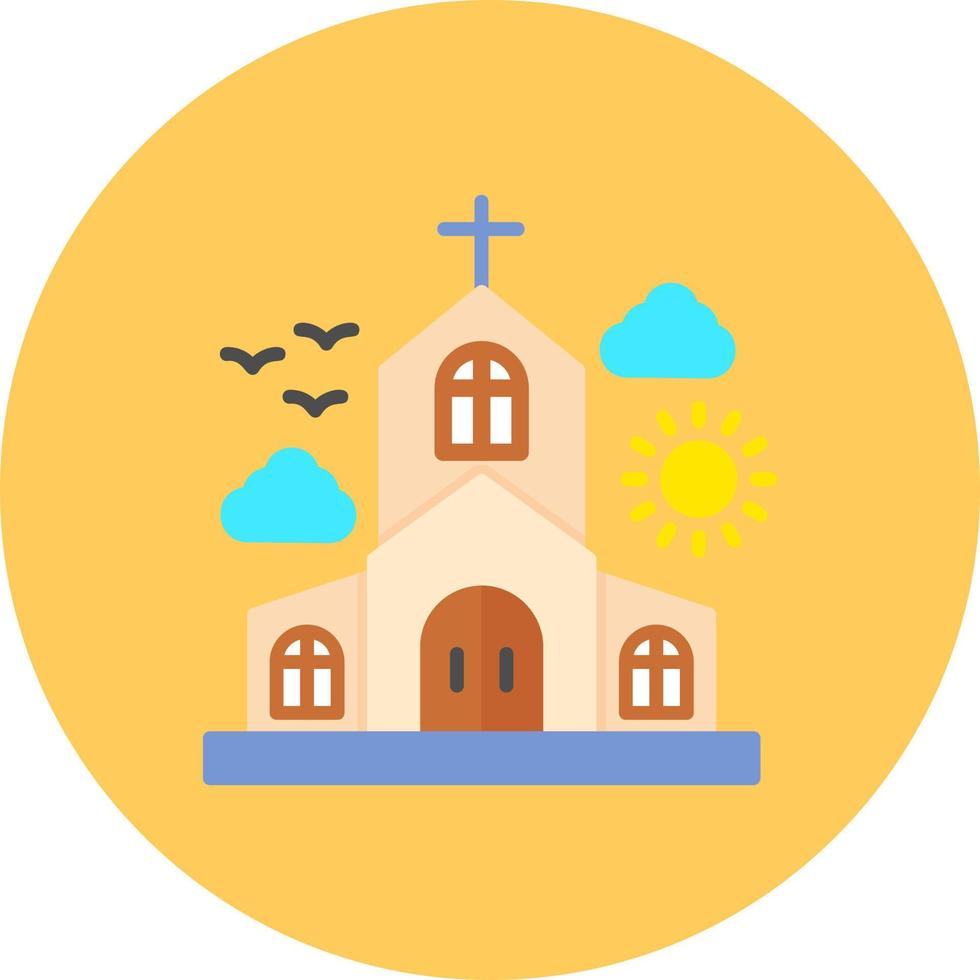 diseño de icono creativo de iglesia vector