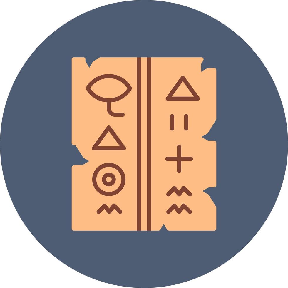 Hieroglyph Creative Icon Design vector