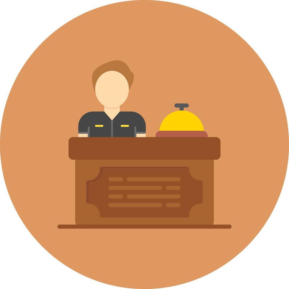 Receptionist Creative Icon Design vector
