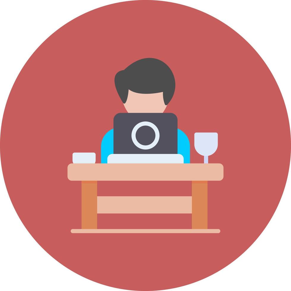 Work From Home Creative Icon Design vector
