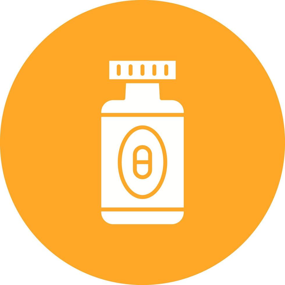 Mineral Glyph Circle Icon vector
