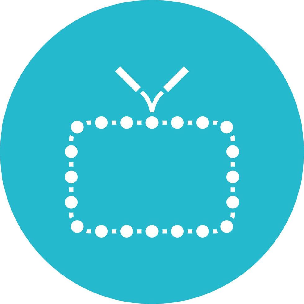 Beads Glyph Circle Icon vector