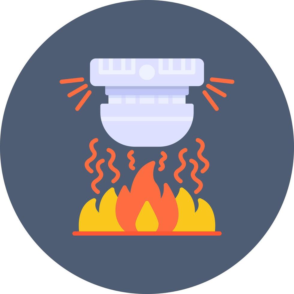 diseño de icono creativo de alarma de incendio vector
