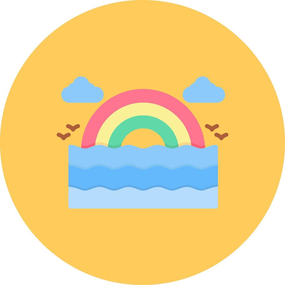 Rainbow Creative Icon Design vector