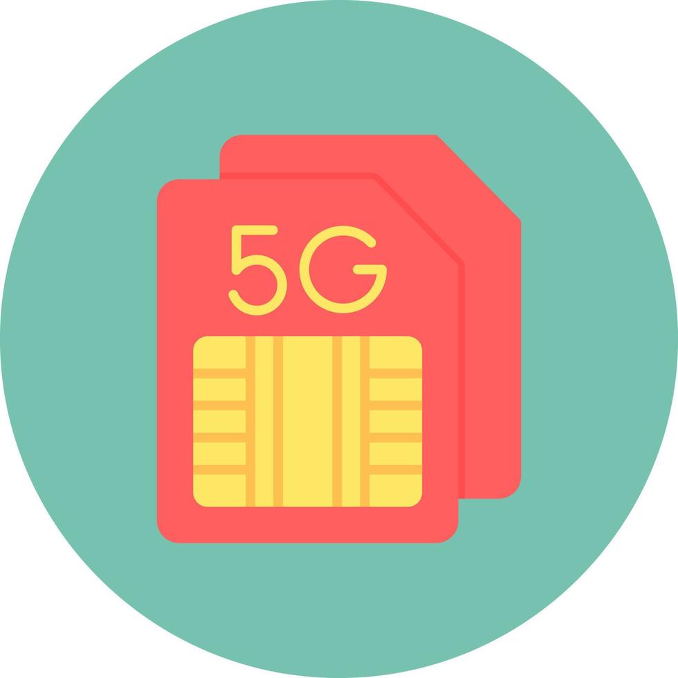 Sim Card Creative Icon Design vector