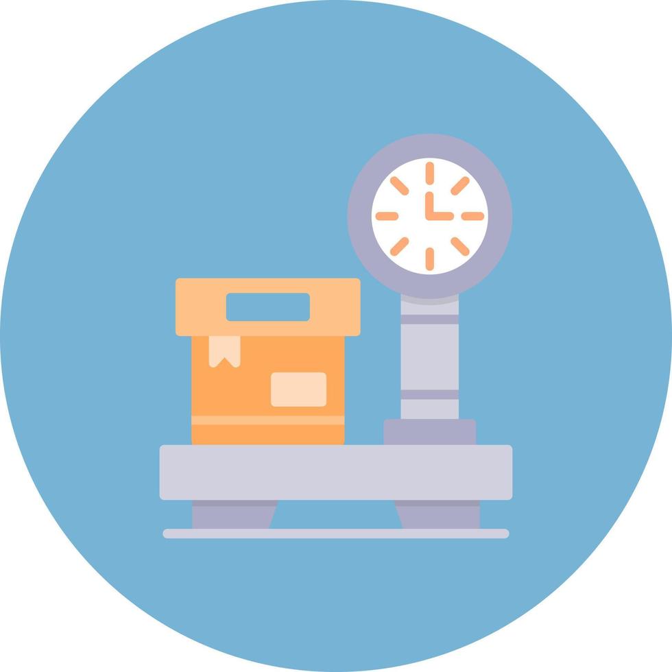 Weight Scale Creative Icon Design vector