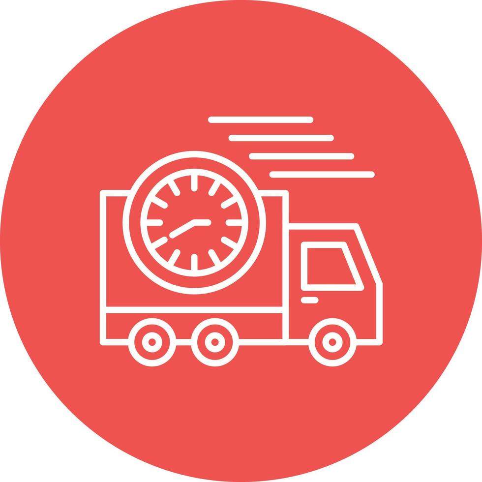 Fast Delivery Glyph Circle Icon vector