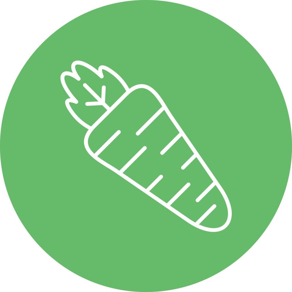 Carrot Glyph Circle Icon vector