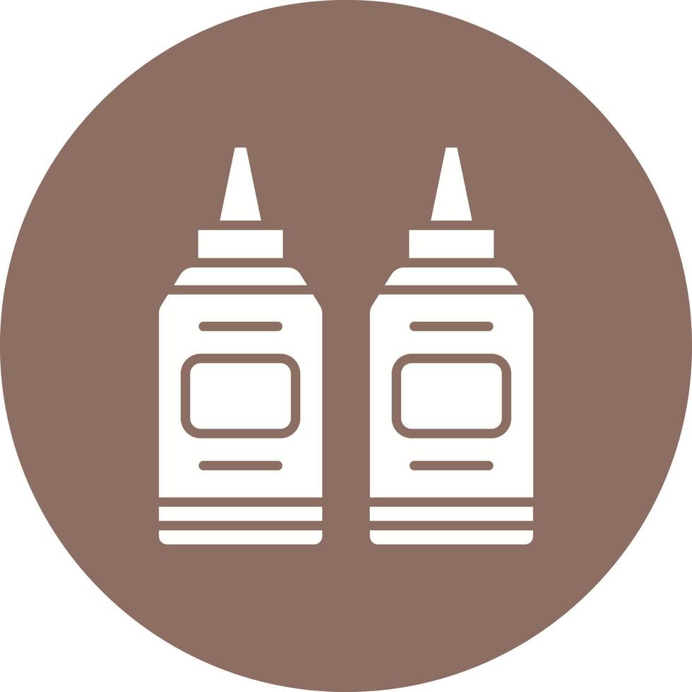 Conditioner Glyph Circle Icon vector
