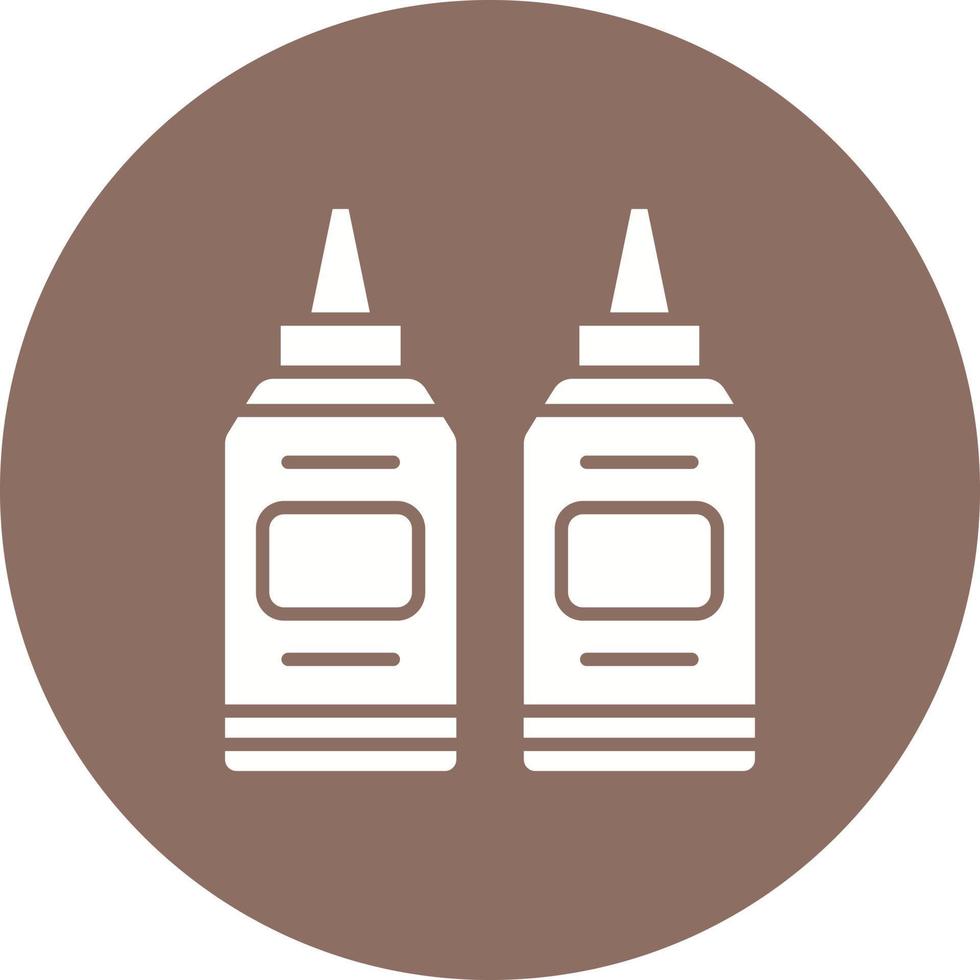 Conditioner Glyph Circle Icon vector