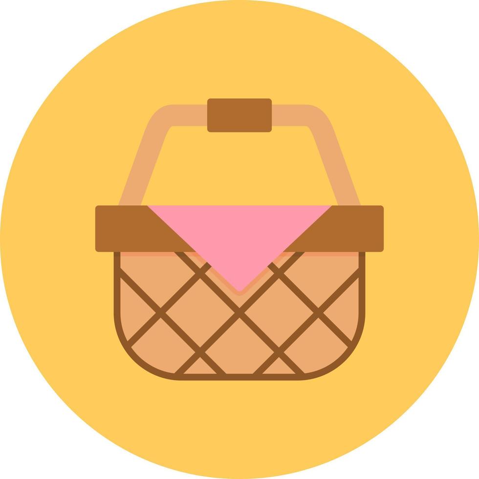Picnic Basket Creative Icon Design vector