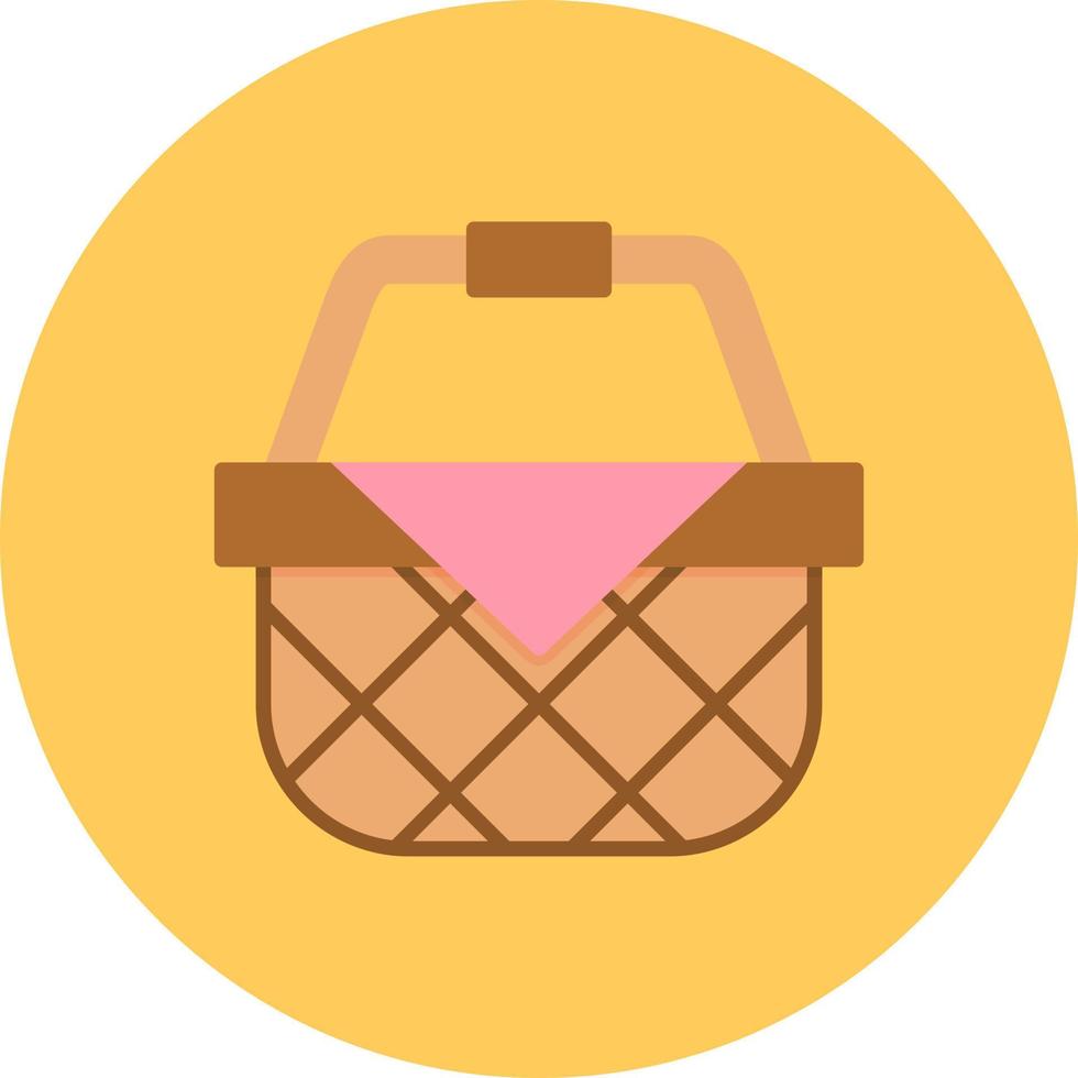 Picnic Basket Creative Icon Design vector