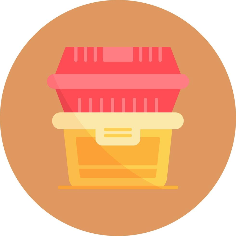 diseño de icono creativo de contenedor de alimentos vector