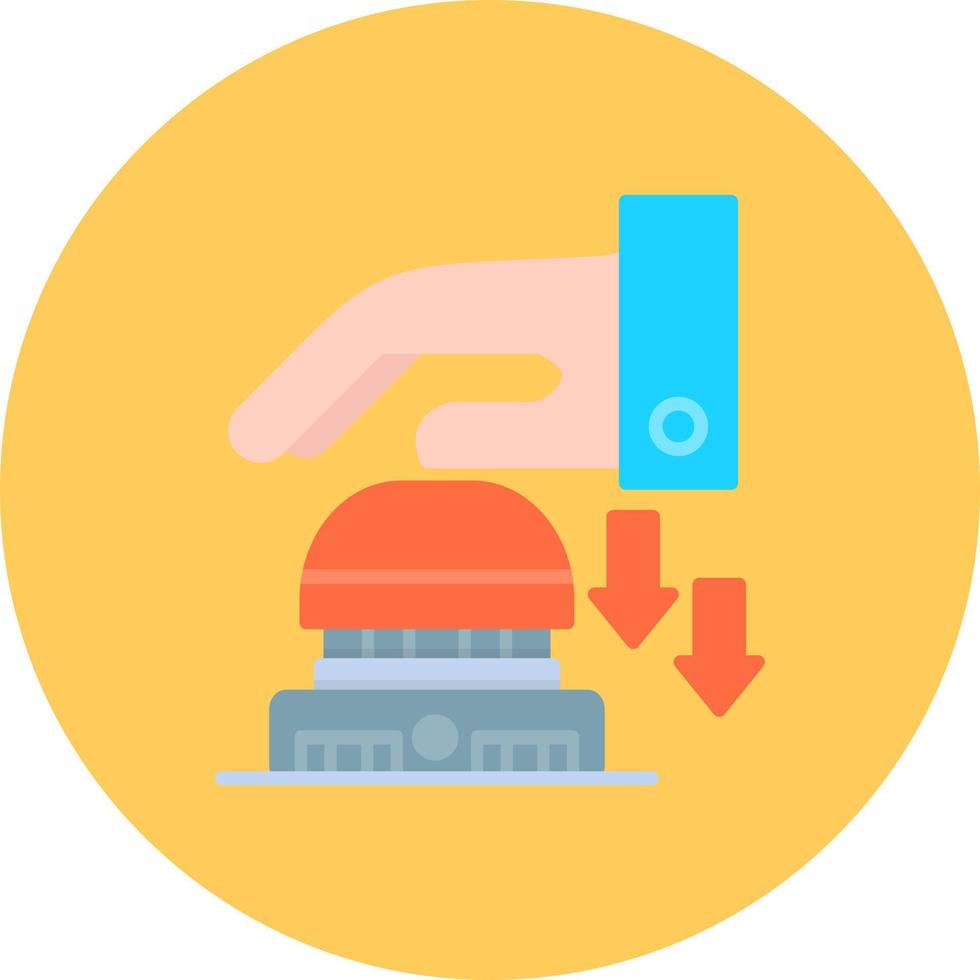 Emergency Button Creative Icon Design vector