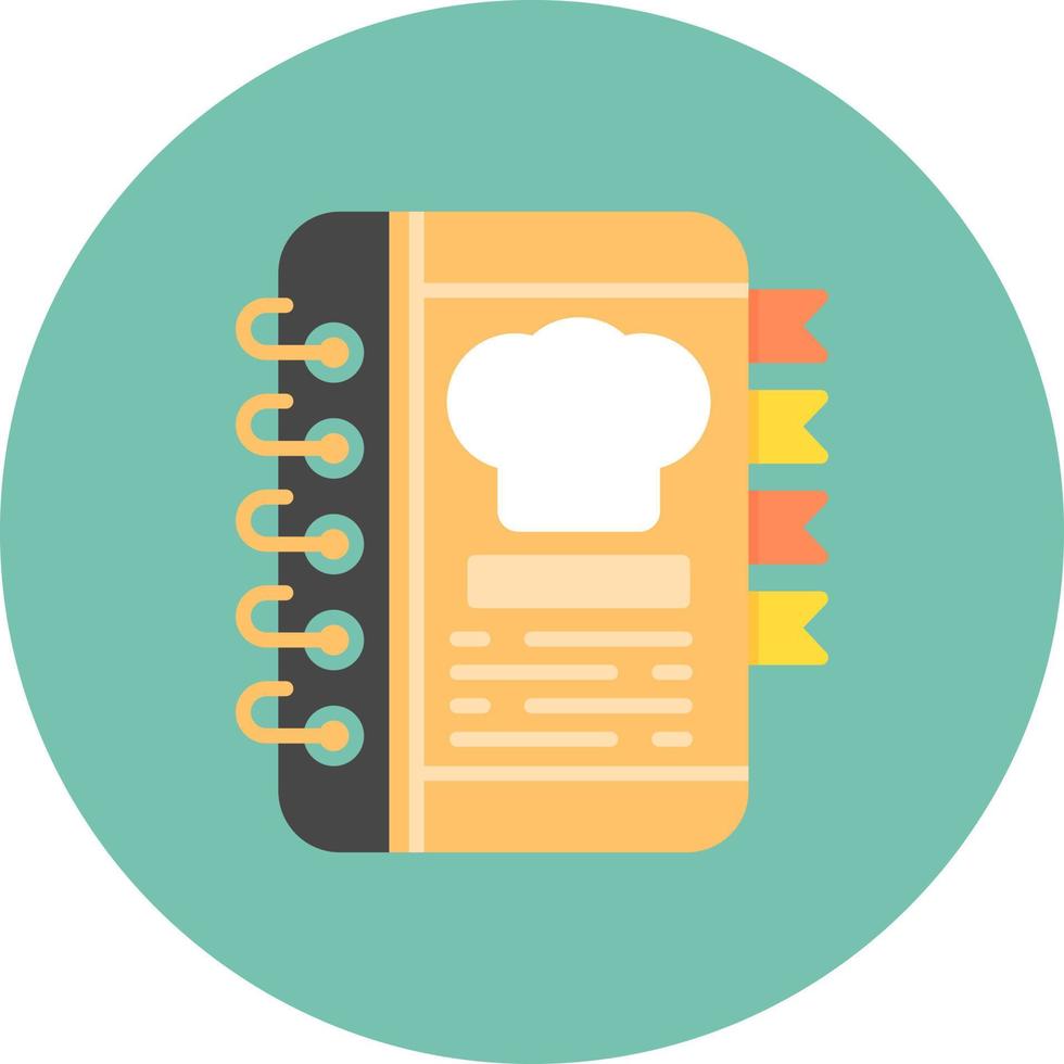 diseño de icono creativo de libro de recetas vector