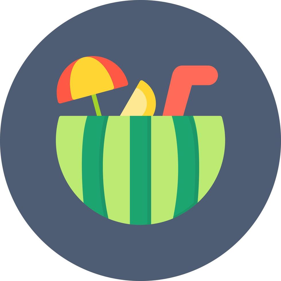 Watermelon Cocktail Creative Icon Design vector