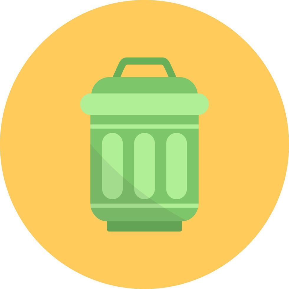 Trash Bin Creative Icon Design vector