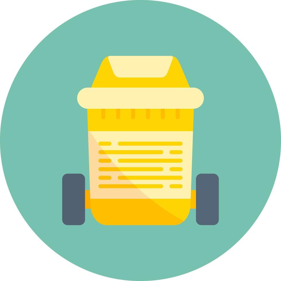 Trash Bin Creative Icon Design vector