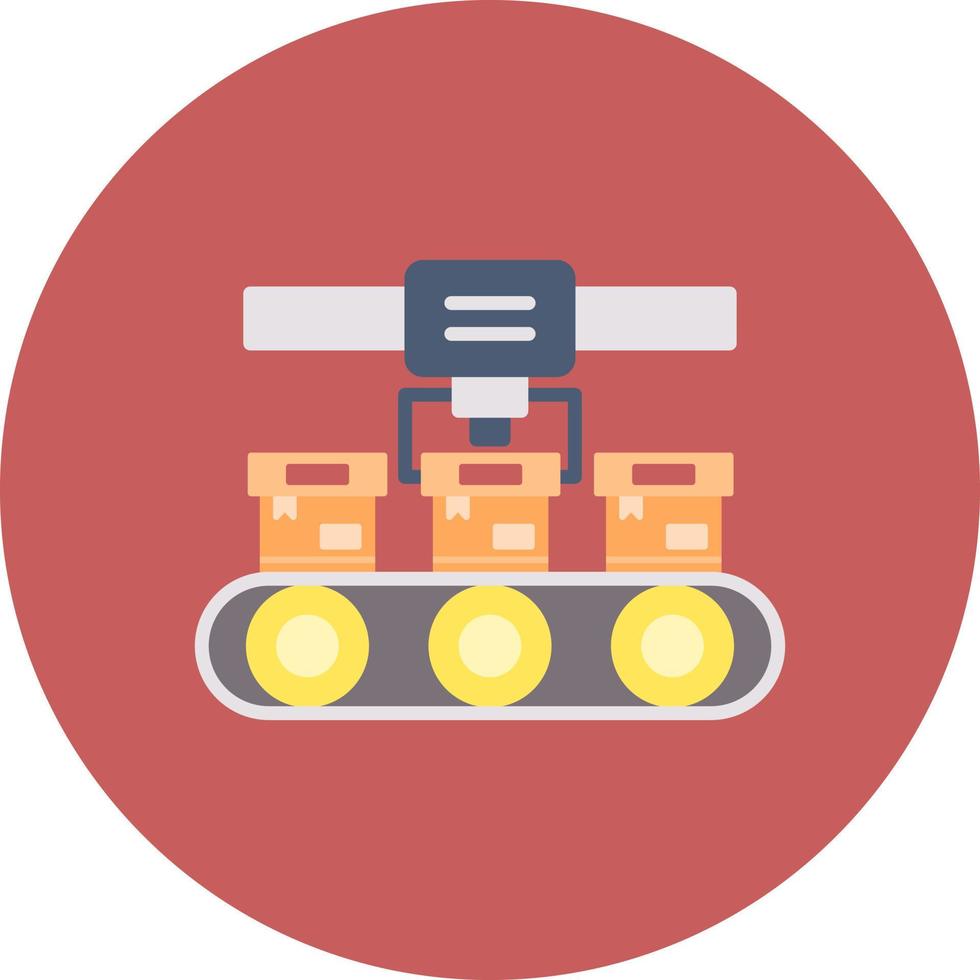 Conveyor Belt Creative Icon Design vector