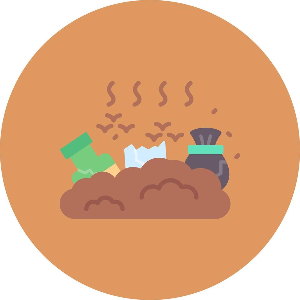 Landfill Creative Icon Design vector