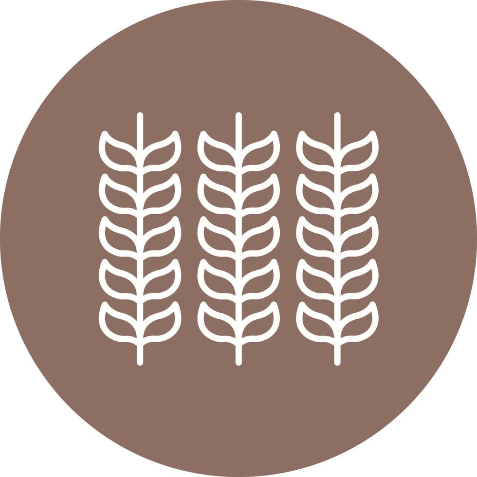 Wheat Glyph Circle Icon vector