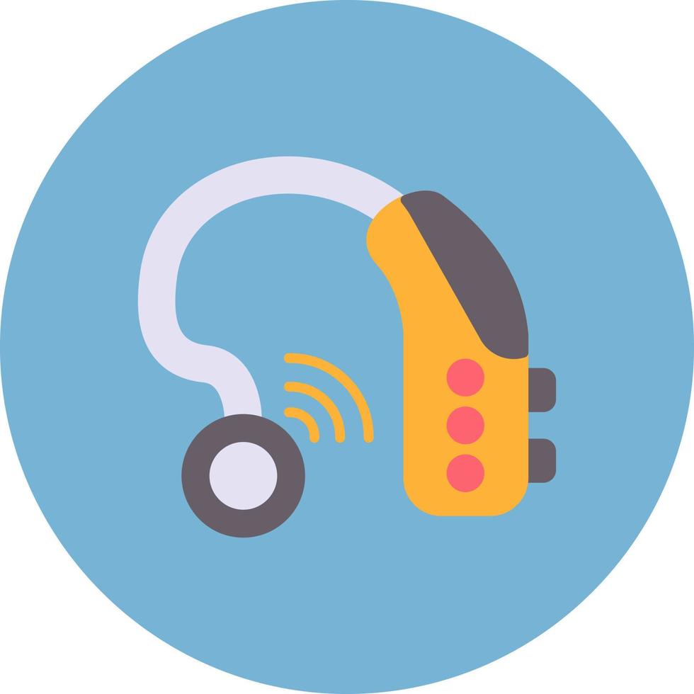 Hearing Aid Creative Icon Design vector