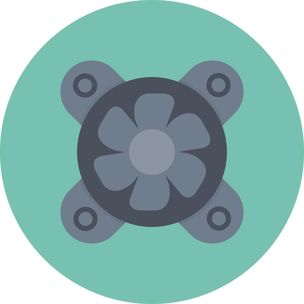 Cooling Fan Creative Icon Design vector