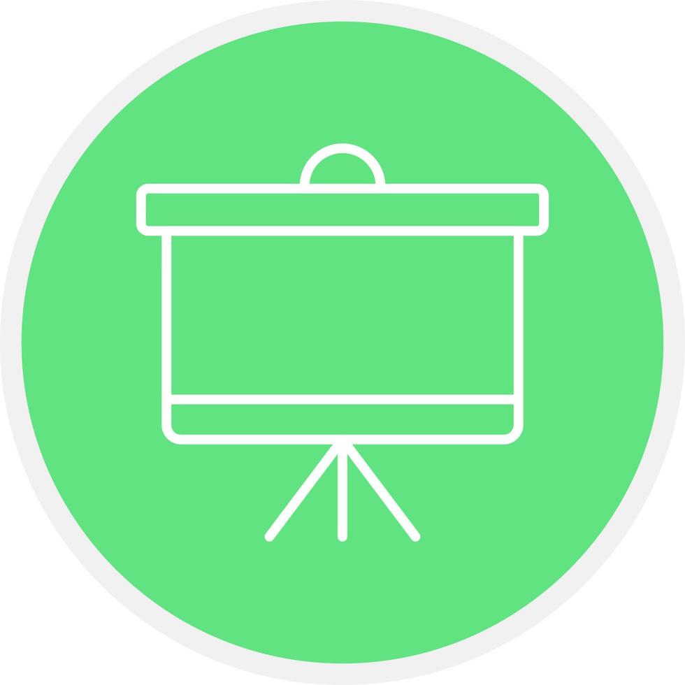Projector Screen Creative Icon Design vector