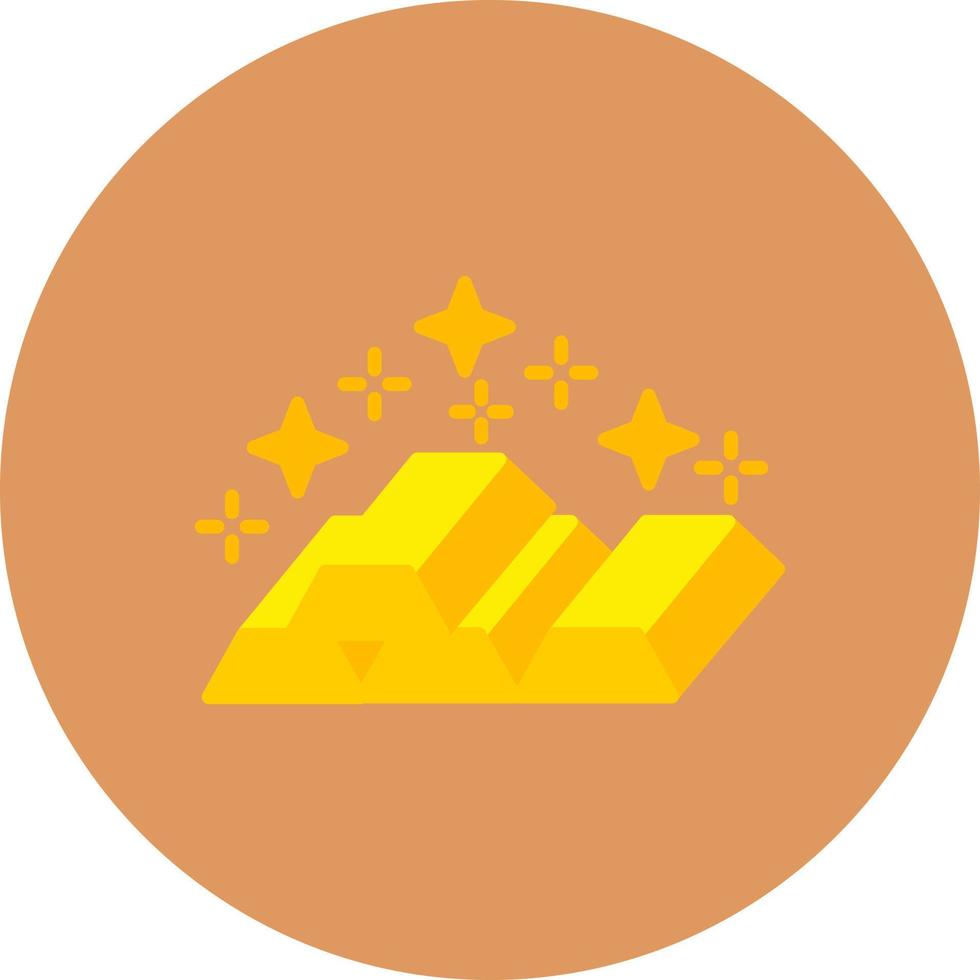 Gold Ingots Creative Icon Design vector