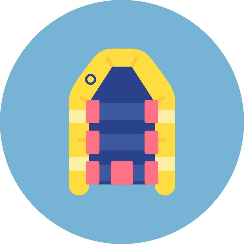 diseño de icono creativo de bote inflable vector