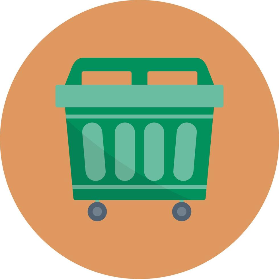 Trash Bin Creative Icon Design vector
