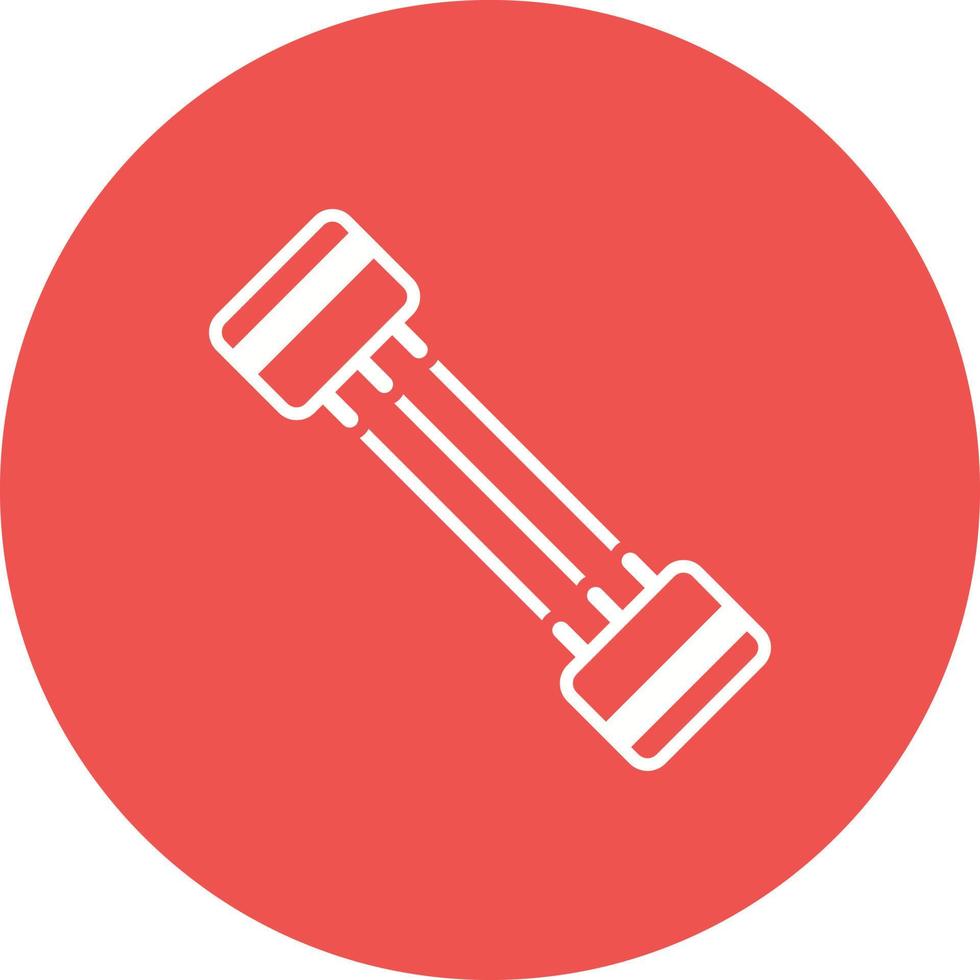Chest Expander Glyph Circle Icon vector