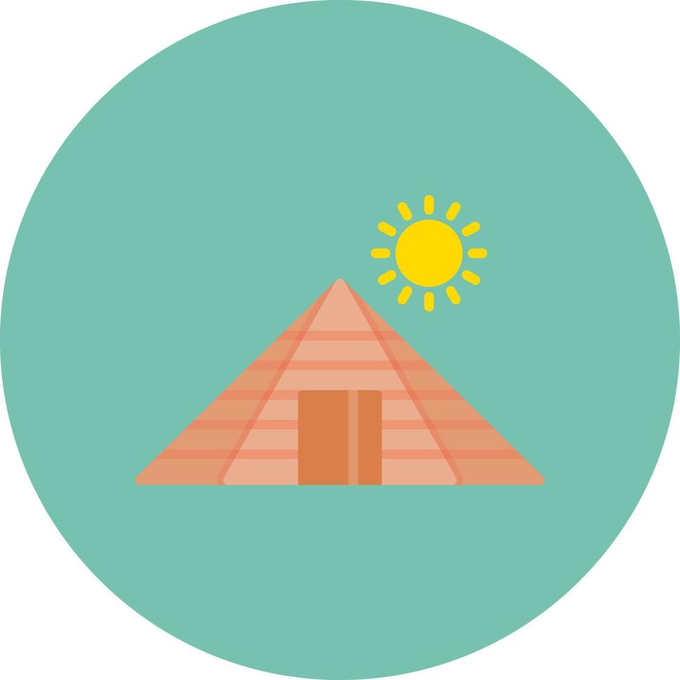 Pyramid Creative Icon Design vector