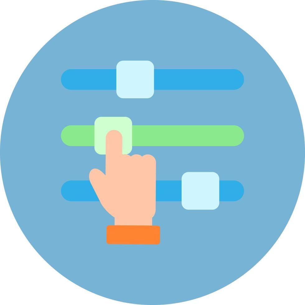 Sliders Creative Icon Design vector