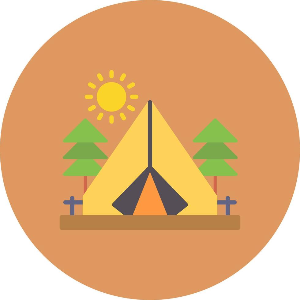 Camping Creative Icon Design vector