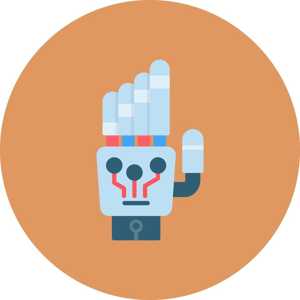 Robot Hand Creative Icon Design vector