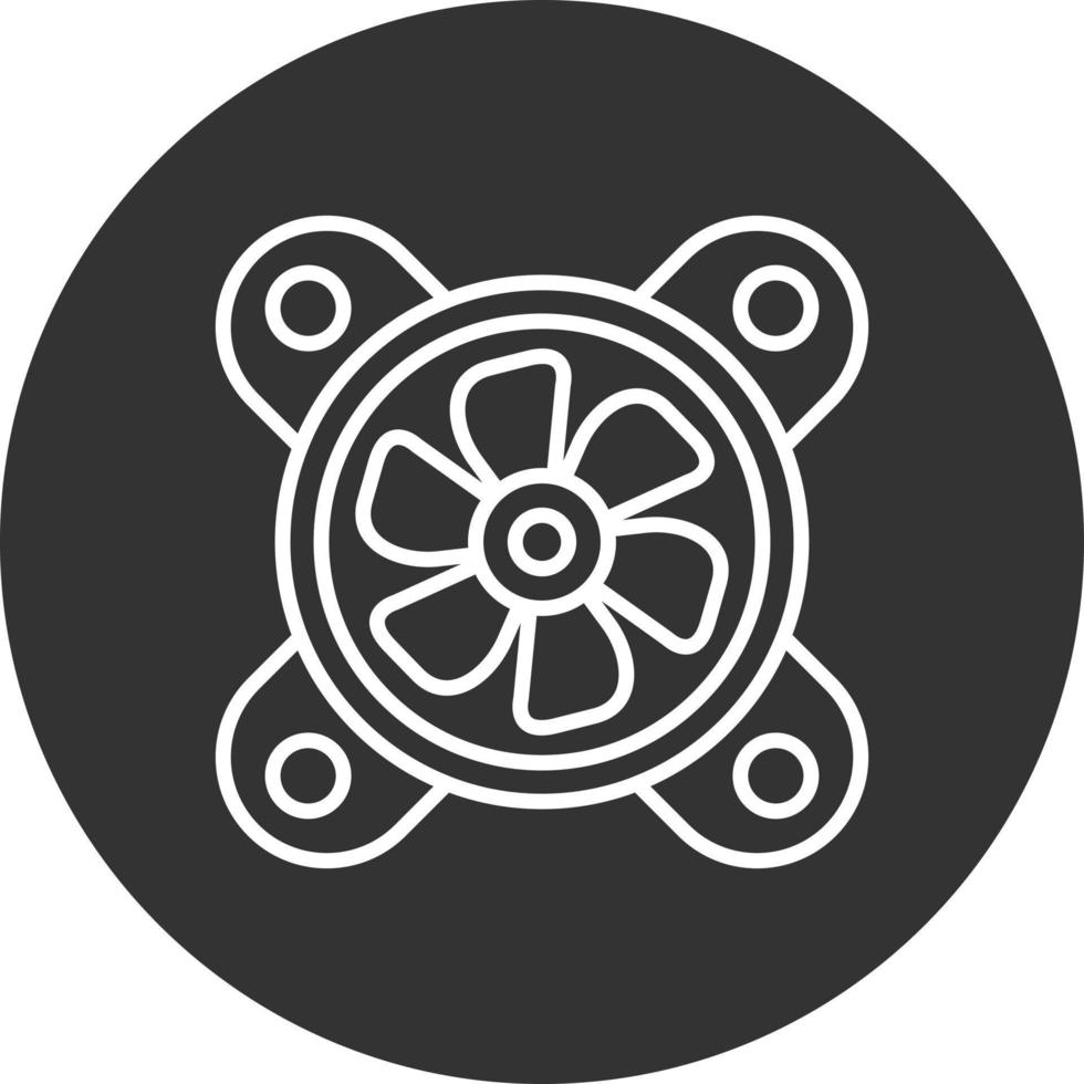 Cooling Fan Creative Icon Design vector