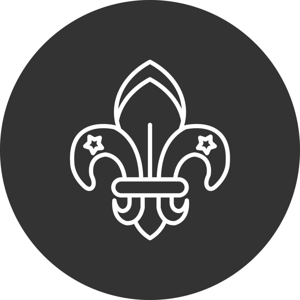 Fleur De Lis Creative Icon Design vector